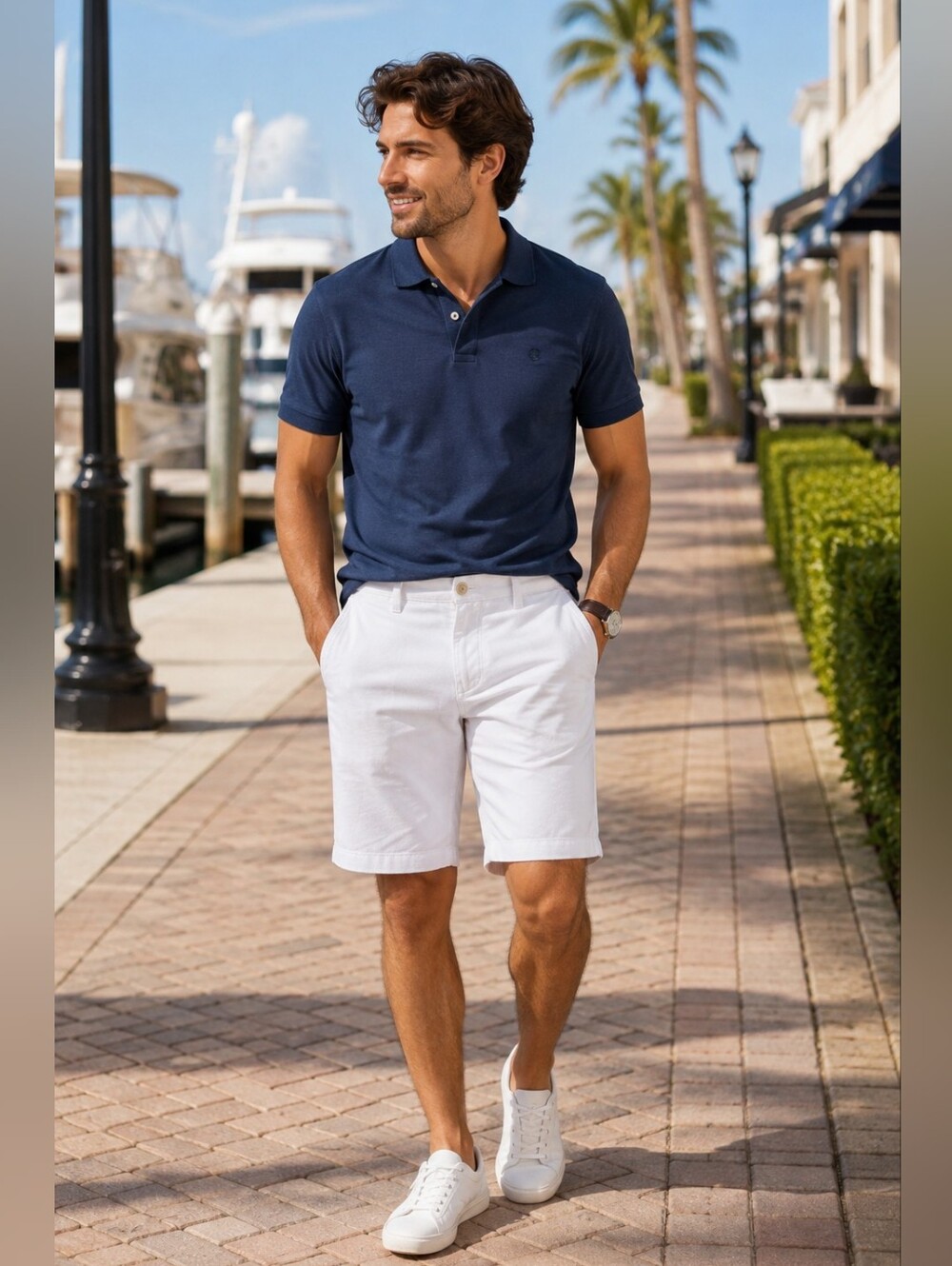 Armani Exchange A|X Men's White Linen Blend Shorts – Size 32 | Good Condition